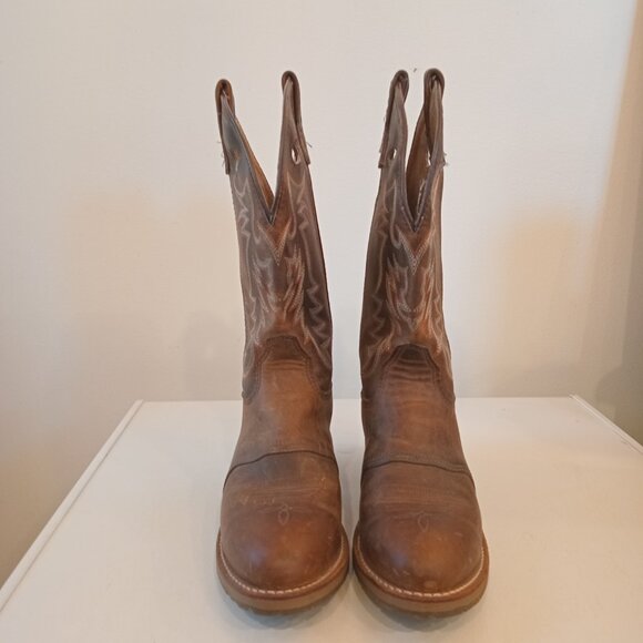 Womens Double H Brown Leather Boots Buckaroo 9.0 M DH5159 - Picture 10 of 10